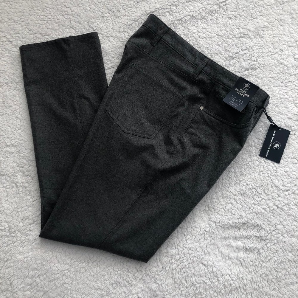 NWT Hart Scheffner Marx Grey Flannel Pants
